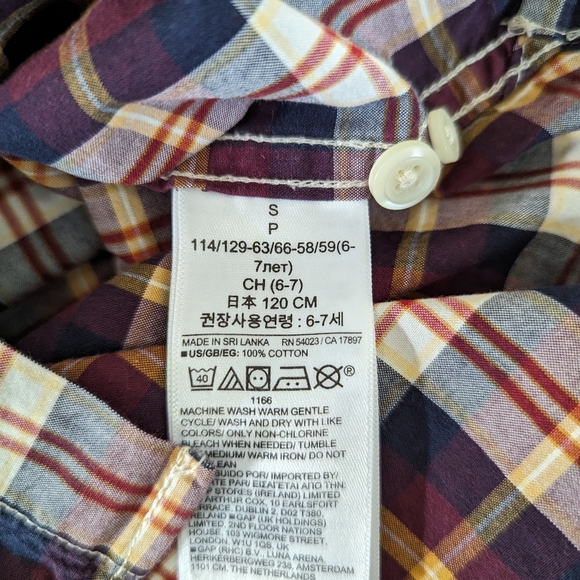 Long sleeve plaid button up shirt - Picture 6 of 7